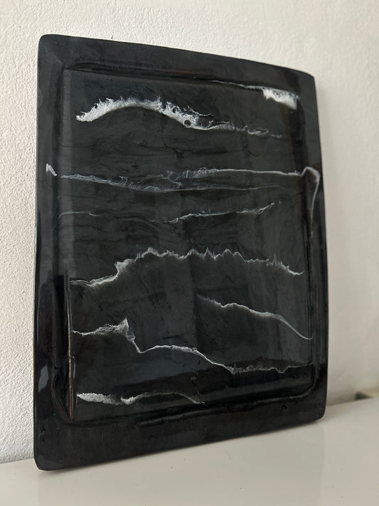 Grande negra y blanca