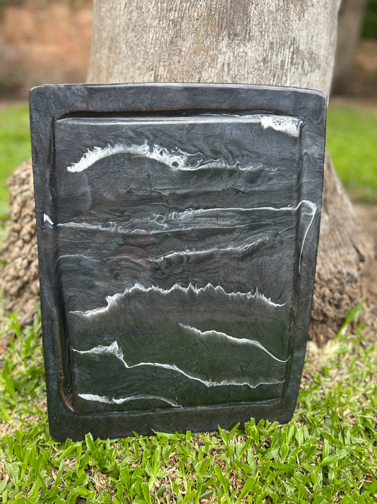 Grande negra y blanca