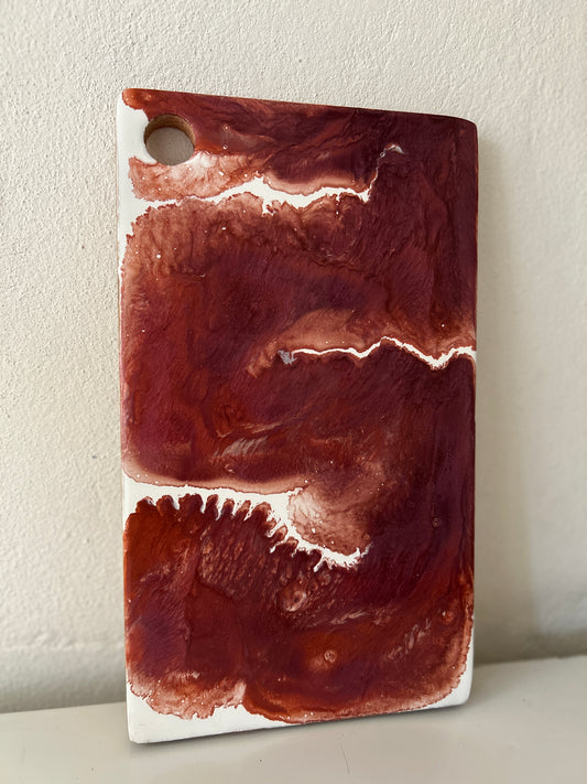 Rectangular – Resina Total Blanca, rojo y morado